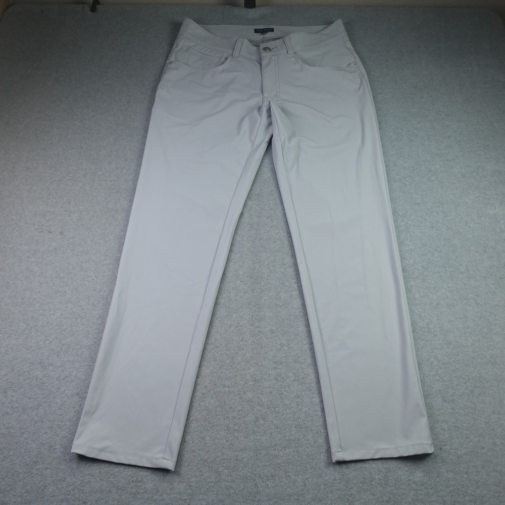 Peter Millar Pants Mens 32x28.5 Gray Bingham Crown Crafted Performance Golf